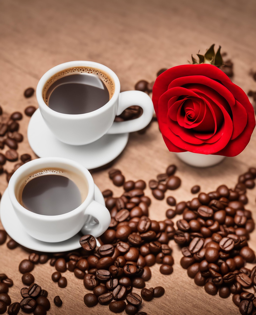 gallery-06 ai generated, cup of coffee, drink, coffee bean, smell, cup, hot, coffee, coffee cup, unreal, fantasy